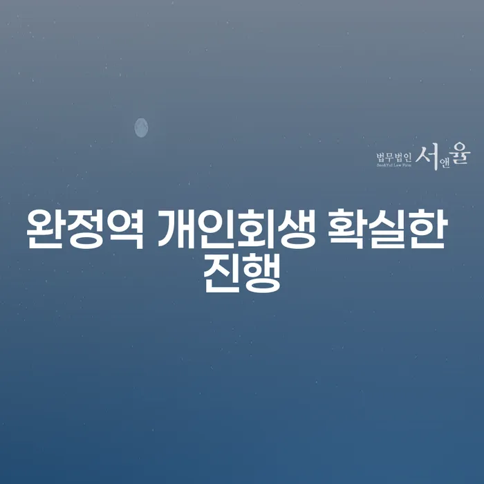 완정역 개인회생 확실한 진행